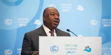 Prezydent Ali Bongo podczas szczytu COP23, 15 listopada 2017, aut. ONZ