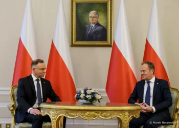 Andrzej Duda i Donald Tusk fot. KPRP
