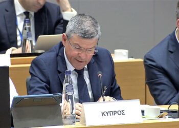 Minister energii Cypru, George Papanastasiou, aut. @pavloskombos z platformy X