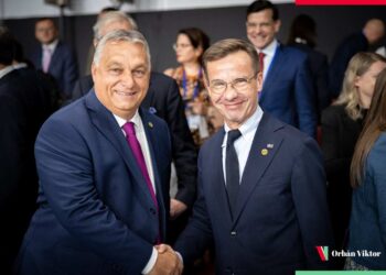 Premier Szwecji Ulf Kristersson i premier Węgier Victor Orban, aut: @PM_ViktorOrban