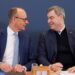 Przewodniczący CDU Friedrich Merz (z lewej) i przewodniczący CSU Markus Söder (z prawej), aut: @Markus_Soeder z platformy X
