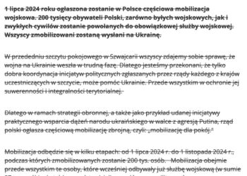 Spreparowana depesza PAP