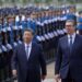 Wizyta prezydenta Chin Xi Jinpinga (z lewej) u prezydenta Serbii Aleksandara Vučića (z prawej), 8 maja 2024 roku, aut. mod.gov.rs