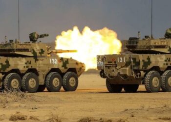 Chiński niszczyciel czołgów ST1 fot. Chińska Armia