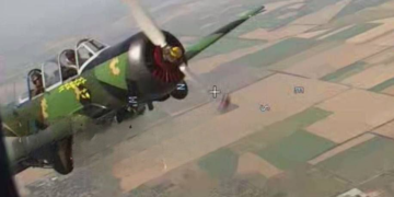 Jak-52 w oku rosyjskiego drona Zała-421