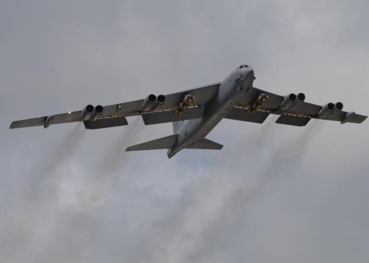 Samolot B-52 fot. facebook.com/USairforce