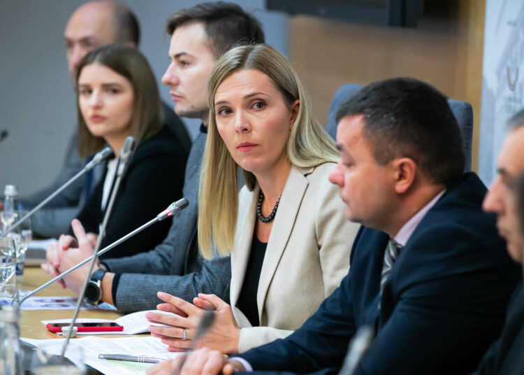 Minister Spraw Wewnętrznych Litwy Agnė Bilotaitė fot. Olga Posaškova/Kancelaria Sejmu Litwy