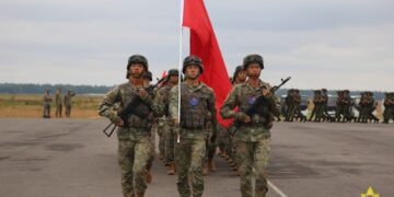 Chińscy żołnierze na Białorusi fot. Białoruski MON