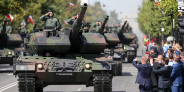 Leopard 2A5 na defiladzie  fot. prezydent.pl