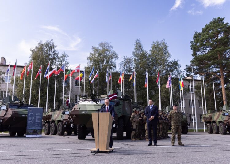 Przekazanie nowych AMV Patria Fot. Gatis Dieziņš/ MON Łotwy